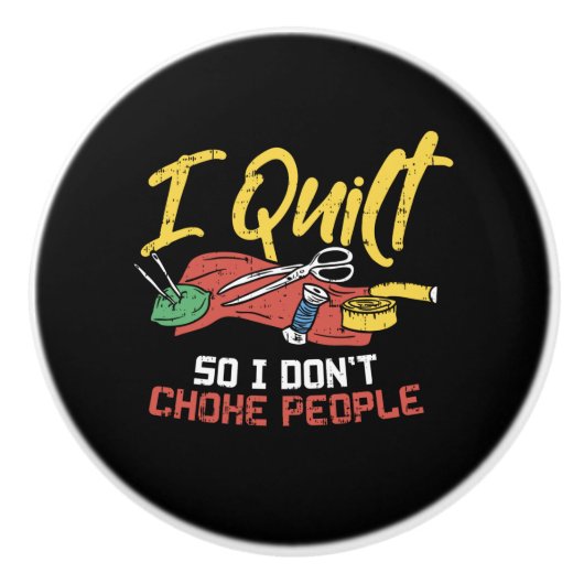 Bouton De Porte En Céramique Quilting (Devant)