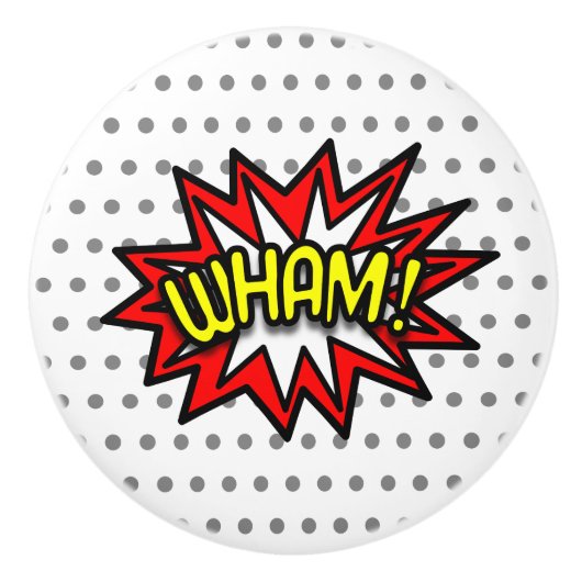 BOUTON DE PORTE EN CÉRAMIQUE QUOI ! (Devant)