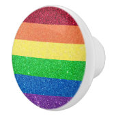 Bouton De Porte En Céramique Rainbow Faux Parties scintillant Girly Plutôt (Droite)