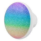 Bouton De Porte En Céramique Rainbow Glitter Sparkle Glamour (Droite)