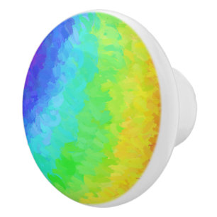 Bouton De Porte En Céramique Rainbow Icy