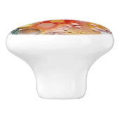 Bouton De Porte En Céramique Rainbow Liquid Pour Cells Art Abstract Design (Côté)