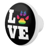 Bouton De Porte En Céramique Rainbow paw (Droite)