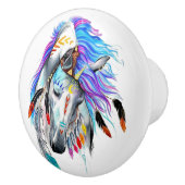 Bouton De Porte En Céramique Rainbow watercolor (Droite)