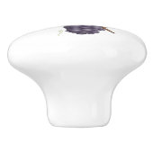 Bouton De Porte En Céramique Raisins pourpres (Côté)