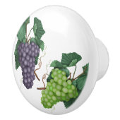 Bouton De Porte En Céramique Raisins verts et violets (Droite)