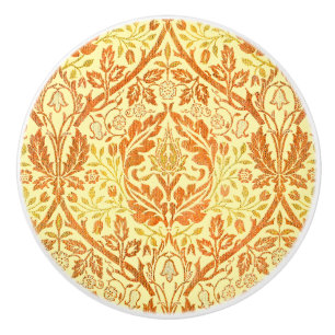Bouton De Porte En Céramique Rameau d'or William Morris Art nouveau vintage