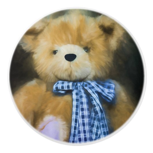 Bouton De Porte En Céramique Randolph - Fuzzy Wuzzy (Devant)