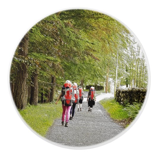 BOUTON DE PORTE EN CÉRAMIQUE RANDONNÉE (Devant)