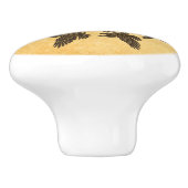 Bouton De Porte En Céramique Ravens Circle Dance (Côté)