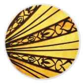 Bouton De Porte En Céramique Rayon jaune (Devant)