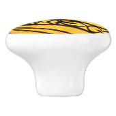 Bouton De Porte En Céramique Rayon jaune (Côté)