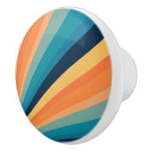 Bouton De Porte En Céramique Rayons solaires rétro (Droite)