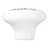 Bouton De Porte En Céramique Red Owl Design Personalised (Côté)