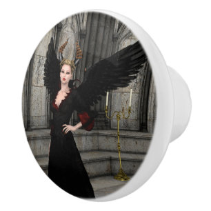 Bouton De Porte En Céramique Reine Évil