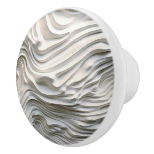 Bouton De Porte En Céramique Relief Faux Moderne Côté Mer