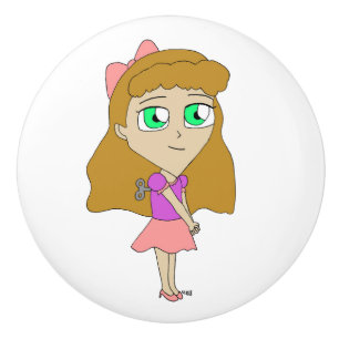 Bouton De Porte En Céramique remonter chibi