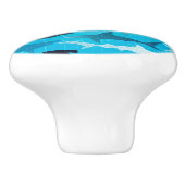 Bouton De Porte En Céramique requins ! (Côté)