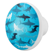 Bouton De Porte En Céramique requins ! (Droite)
