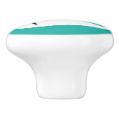 Bouton De Porte En Céramique Retro Boomerang (Côté)