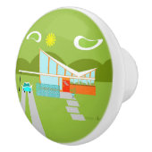 Bouton De Porte En Céramique Retro Palm Springs House Ceramic Knob (Droite)