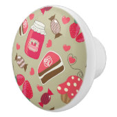 Bouton De Porte En Céramique Rétros bonbons (Droite)