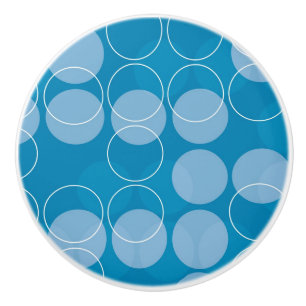 Bouton De Porte En Céramique Rétros cercles