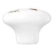 Bouton De Porte En Céramique Robin Design Personalised (Côté)