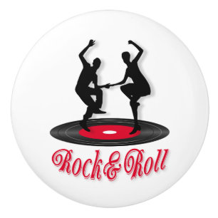 Bouton De Porte En Céramique Roche et rouleau