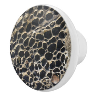 Bouton De Porte En Céramique Rochers Bulles de Plage 