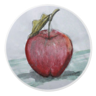 Bouton De Porte En Céramique Ron Hevener Apple Knob