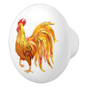 Bouton De Porte En Céramique Rooster Ceramic Cabinet Knob (Droite)