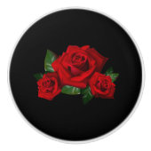 Bouton De Porte En Céramique Rose (Devant)