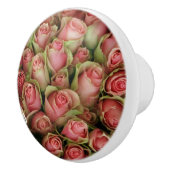 BOUTON DE PORTE EN CÉRAMIQUE ROSE (Droite)