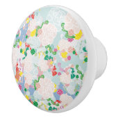 Bouton De Porte En Céramique rose (Droite)