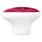 Bouton De Porte En Céramique Rose anglais Magenta (Côté)