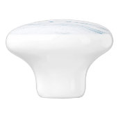 Bouton De Porte En Céramique Rose Bleu Et Blanc (Côté)