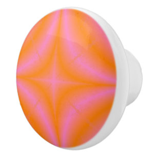 Bouton De Porte En Céramique Rose dégradé