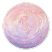 Bouton De Porte En Céramique Rose et puant (Devant)