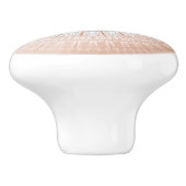 Bouton De Porte En Céramique Rose Gold Grey Mandala (Côté)