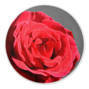 Bouton De Porte En Céramique Rose Knob