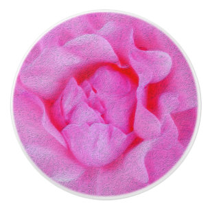 Bouton De Porte En Céramique rose rose