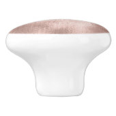 Bouton De Porte En Céramique Rose rose (Côté)