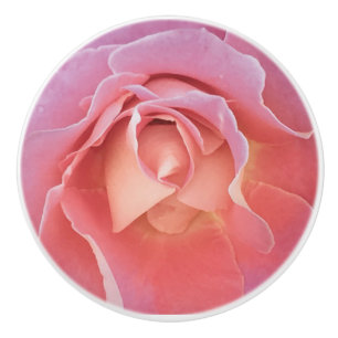 Bouton De Porte En Céramique Rose rose lustre