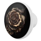 Bouton De Porte En Céramique Rose Steampunk (Droite)