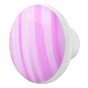 Bouton De Porte En Céramique Rose violet Abstrait #2