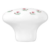 Bouton De Porte En Céramique Rosebustes rose Fille Chic (Côté)