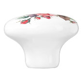 Bouton De Porte En Céramique Roses d'aquarelle rose romantique (Côté)