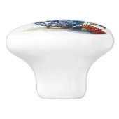 Bouton De Porte En Céramique Roses élégants dans Vase (Côté)