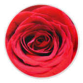 Bouton De Porte En Céramique Roses rouges (Devant)